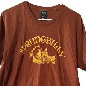 "Sprungbilly" Bluegrass Band Brown Hanes Graphic T-Shirt L